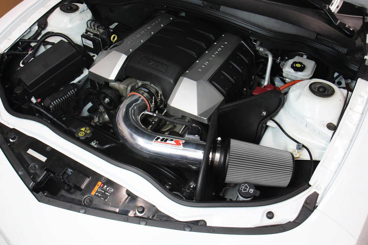 HPS Performance Shortram Cold Air Intake Kit Installed 2010-2015 Chevy Camaro SS 6.2L V8 827-607