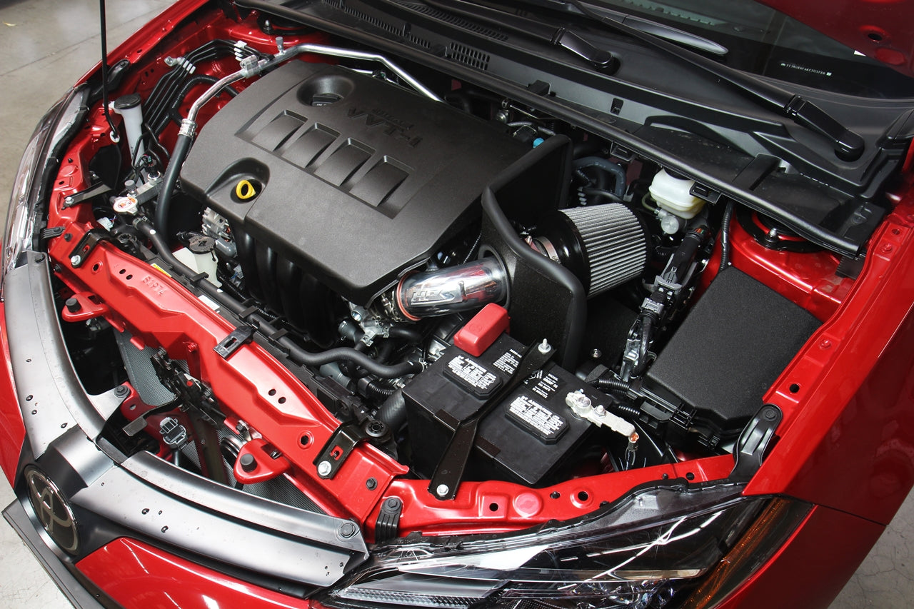 HPS Performance Shortram Air Intake Kit Installed 2009-2019 Toyota Corolla 1.8L 827-619BL