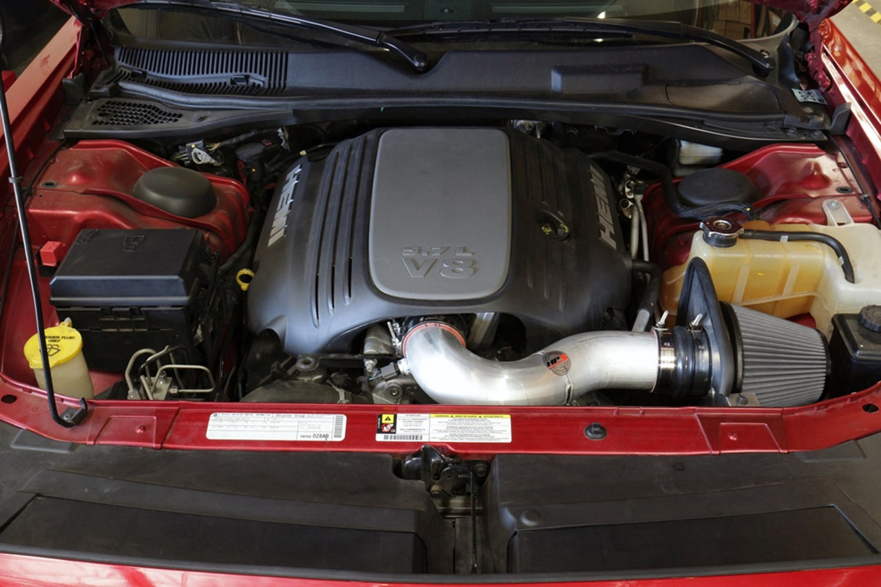 HPS Performance Shortram Air Intake Kit Installed 2009-2010 Dodge Challenger 5.7L V8 827-627BL