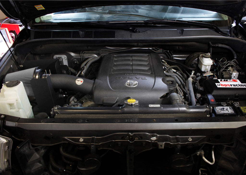HPS Performance Shortram Air Intake Kit Installed 2007-2011 Toyota Tundra 5.7L V8 827-629WB