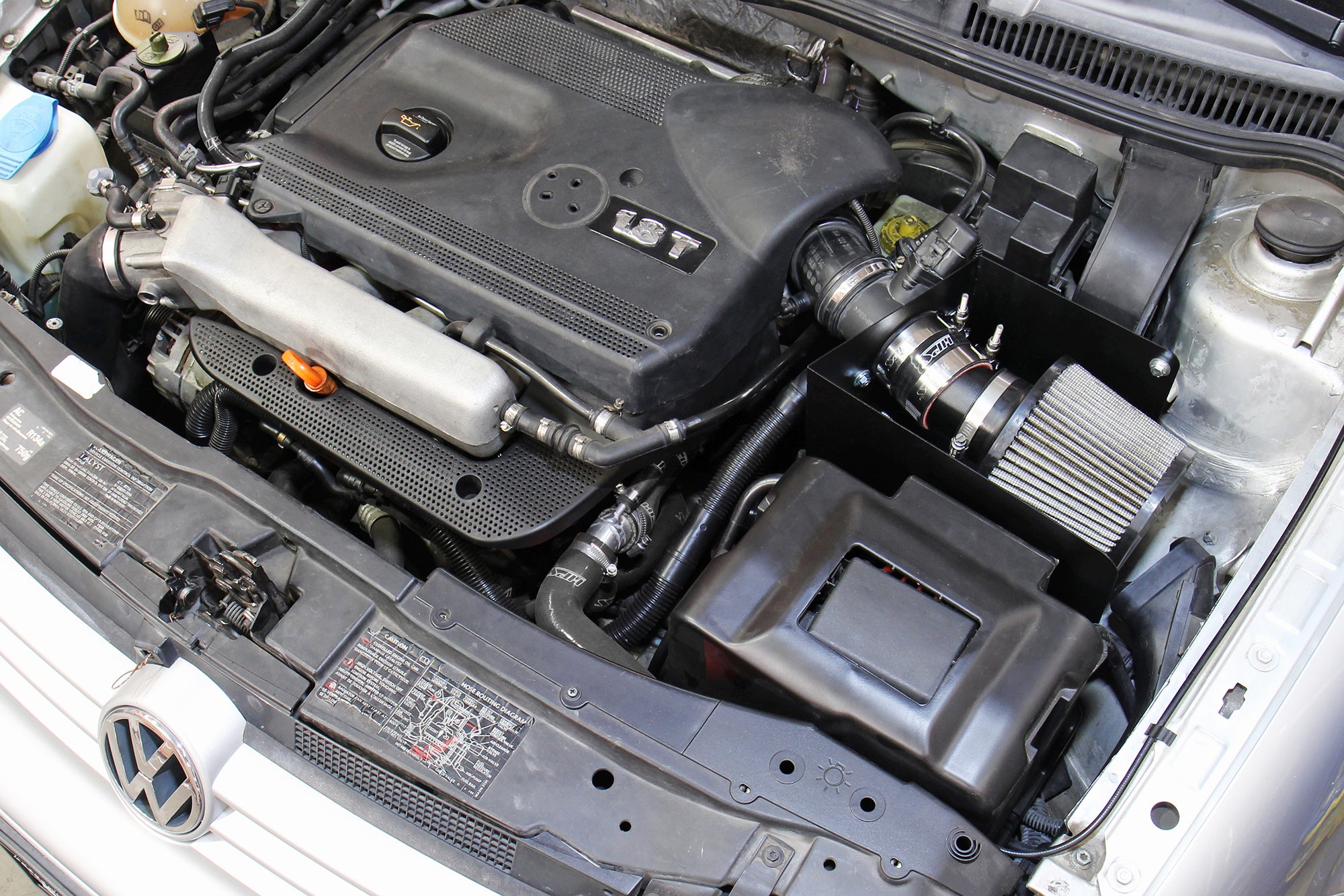 HPS Cold Air Intake Kit 827-685 installed 2000-2005 Volkswagen Jetta MK4 1.8T Turbo