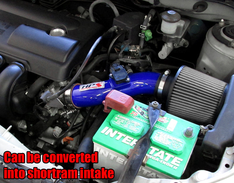 HPS Performance Cold Air Intake Kit 2003-2004 Toyota Corolla 1.8L installed as Shortram Intake 837-513BL