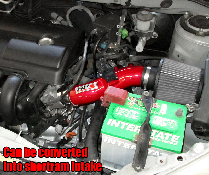 HPS Performance Cold Air Intake Kit 2003-2004 Toyota Corolla 1.8L installed as Shortram Intake 837-513R