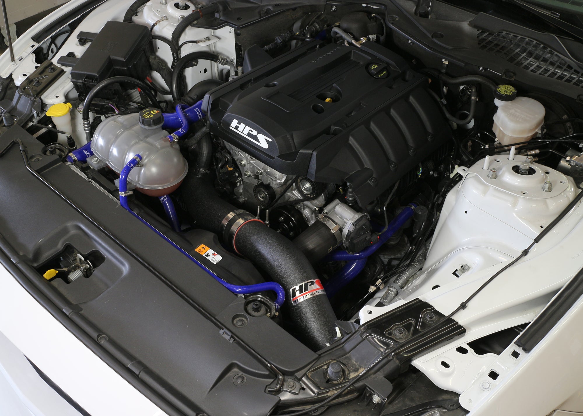 HPS Performance Cold Air Intake Kit Installed 2015-2017 Ford Mustang Ecoboost 2.3L Turbo 837-575WB