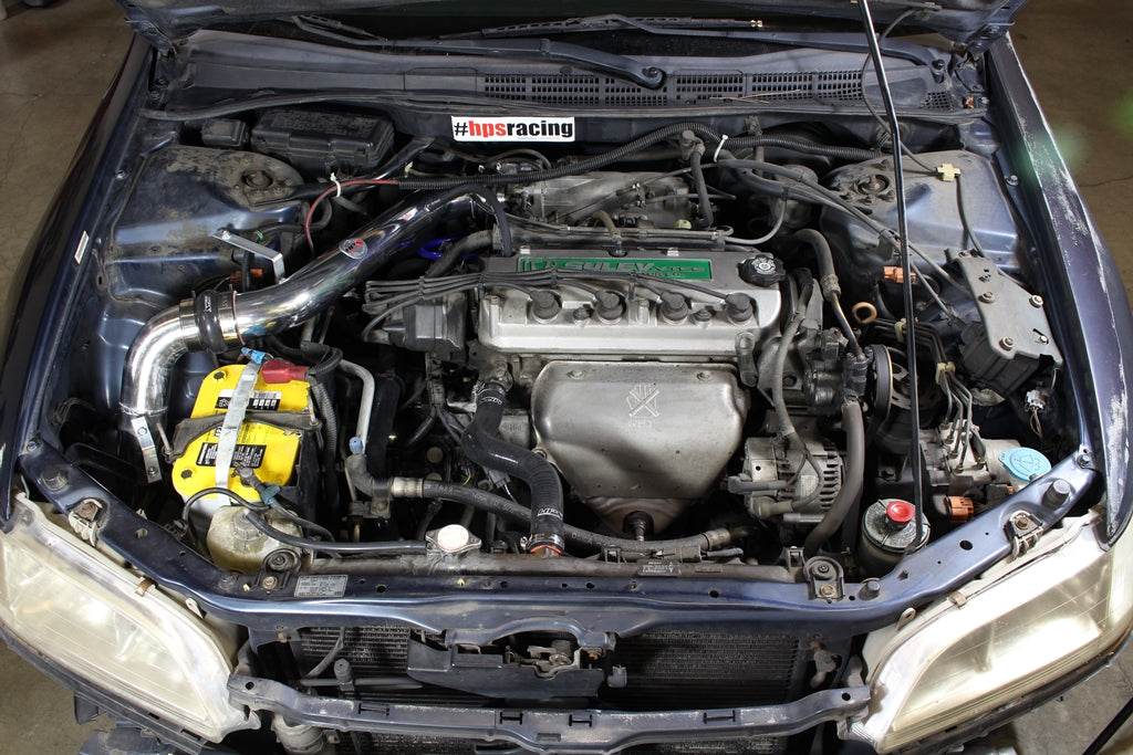 HPS Performance Cold Air Intake Kit (Converts to Shortram) Installed 1998-2002 Honda Accord 2.3L DX EX LX VP SE 837-579