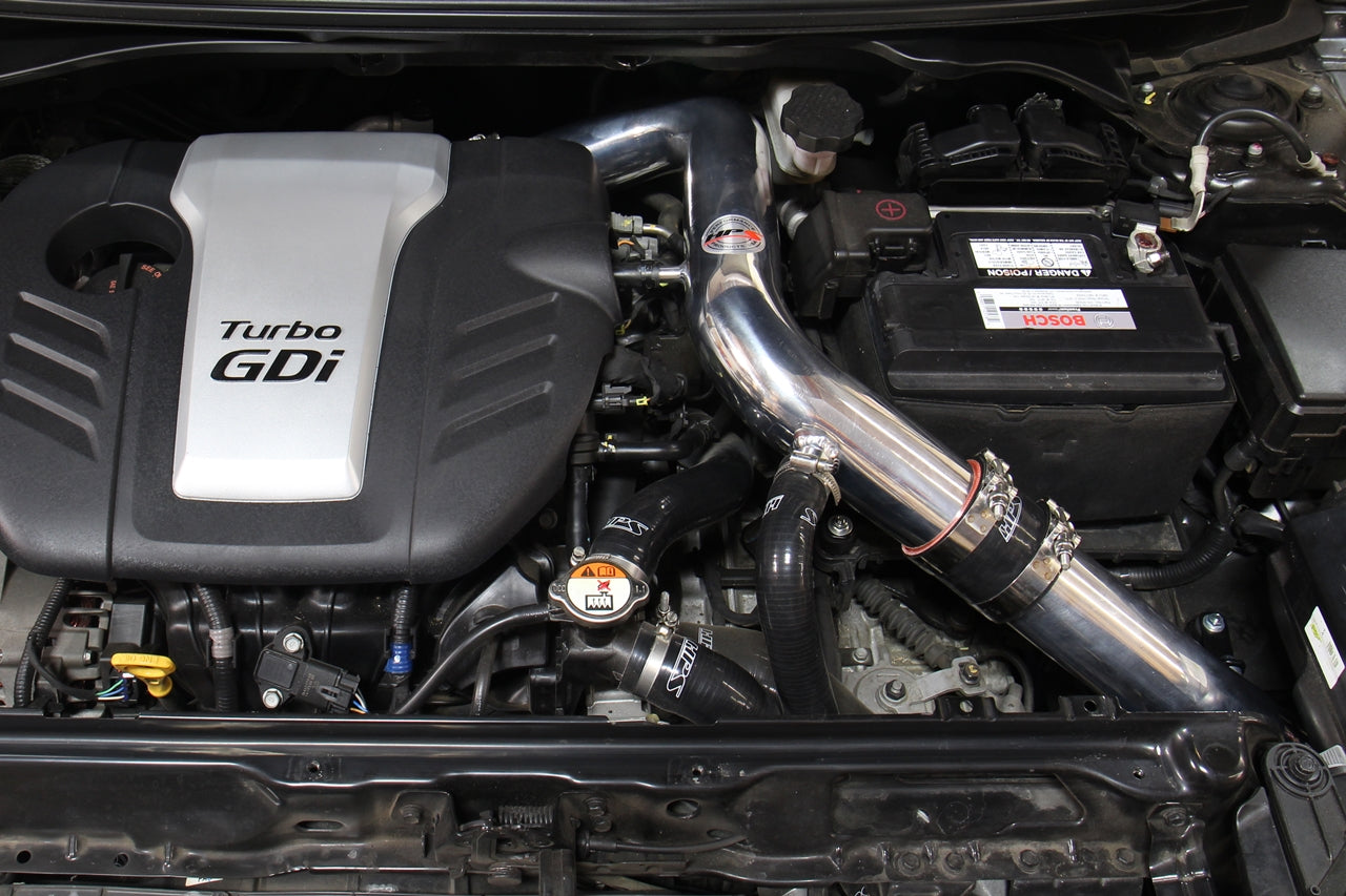 HPS Performance Cold Air Intake Kit (Converts to Shortram) Installed 2013-2017 Hyundai Veloster 1.6L Turbo 837-605