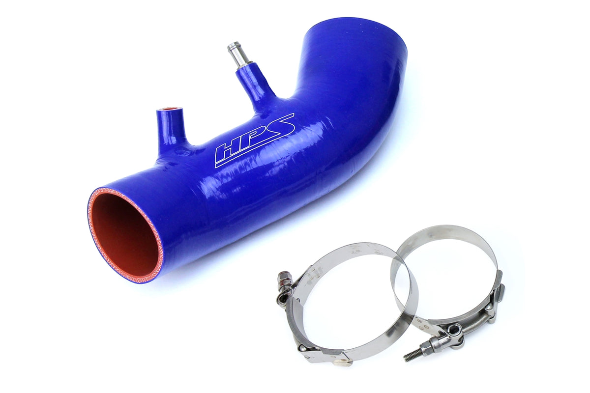 HPS Blue Reinforced Silicone Post MAF Air Intake Hose Kit Acura 07-11 CSX Type-S 87-68420-BLUE