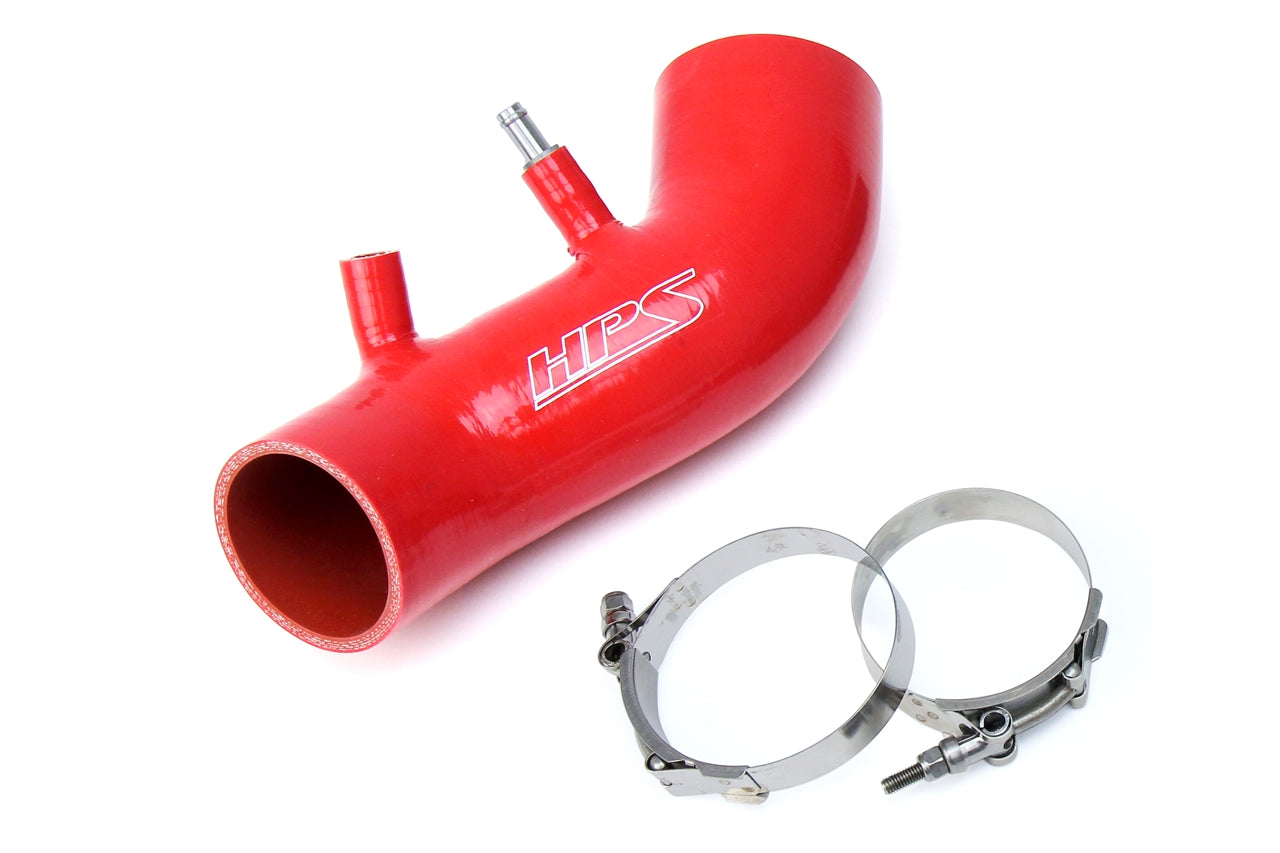 HPS Red Reinforced Silicone Post MAF Air Intake Hose Kit Honda 06-11 Civic Si 87-68420-RED