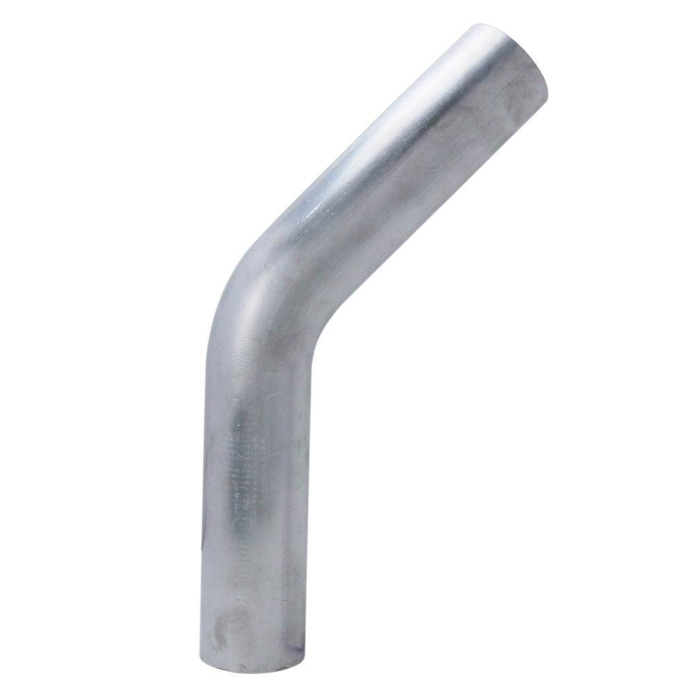 HPS 3.25 inch OD 45 Degree Bend 6061 Aluminum Elbow Pipe Tubing 16 Gauge 3 1/2 inch center line radius