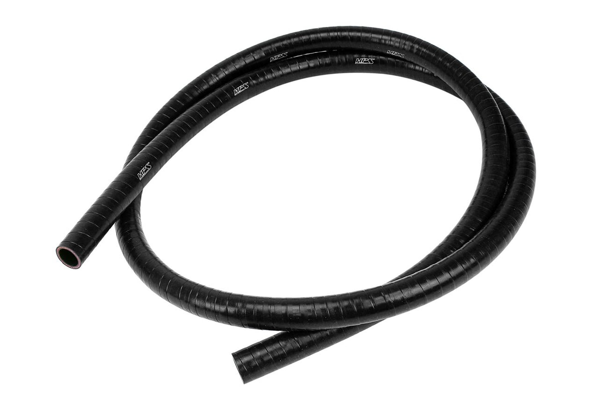 HPS 3/8 inch FKM Lined High Temperature Reinforced Silicone Hose, Black, 9.5mm