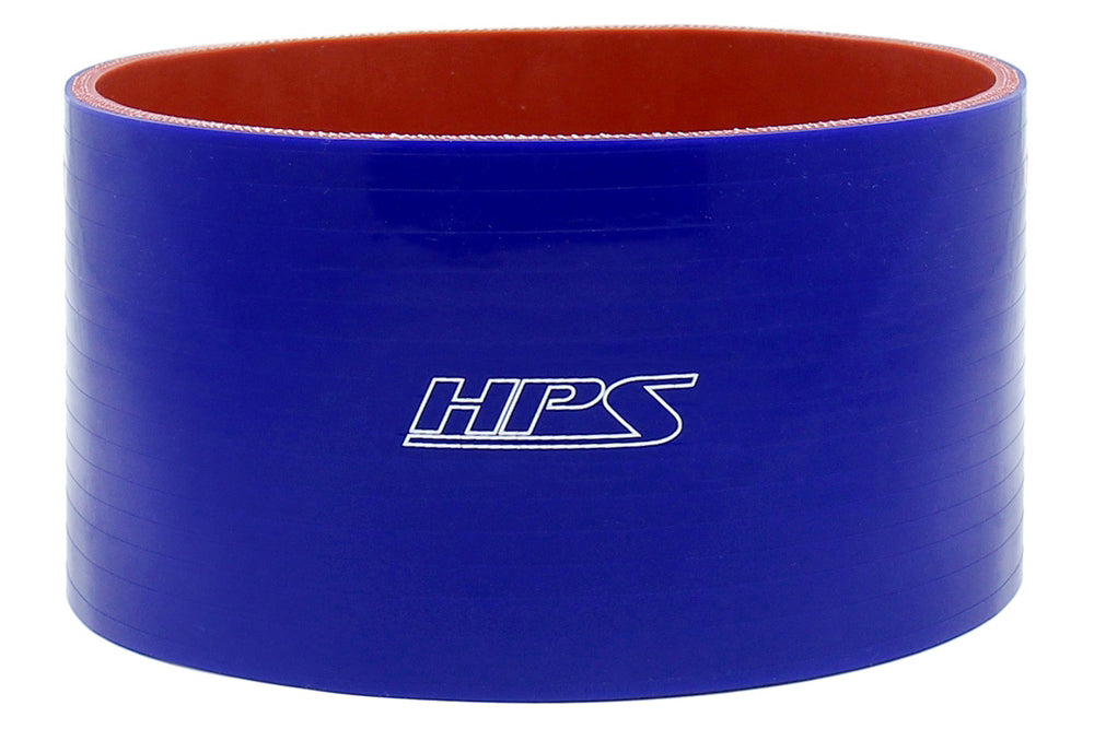 HPS 4.25 inch High Temp 4-ply Reinforced Blue Silicone Straight Coupler Hose Connector 108mm