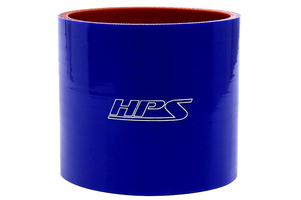 HPS 3 inch High Temp 4-ply Reinforced Blue Silicone Straight Coupler Hose Connector 76mm