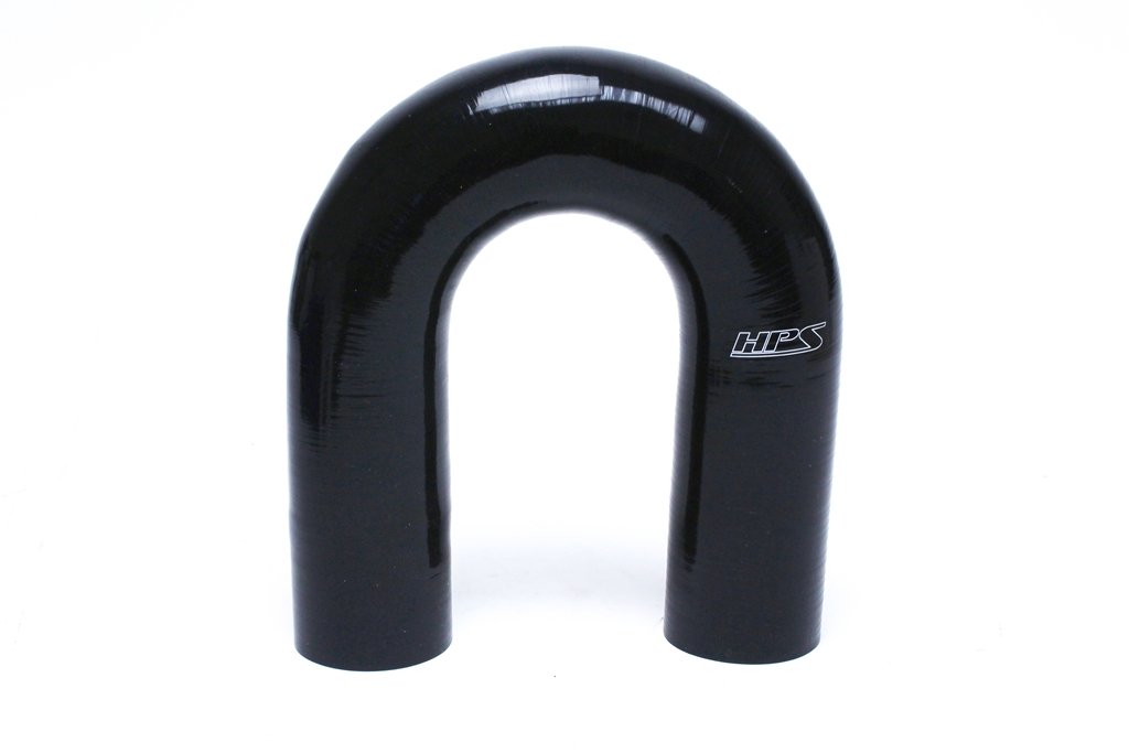 HPS Silicone 180 Degree U Bend Elbow Coupler Hose - 1-1/8 ID, High Temp 4-Ply Reinforced