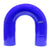HPS 2-3/4 inch Blue Silicone 180 Degree U Bend Elbow Coupler Hose High Temp 4-ply Reinforced 70mm HTSEC180-275-Blue