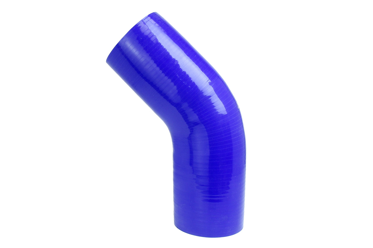 HPS 3-1/4 3.25 inch Blue Silicone 45 Degree Elbow Coupler Hose High Temp Reinforced 83mm HTSEC45-325-BLUE