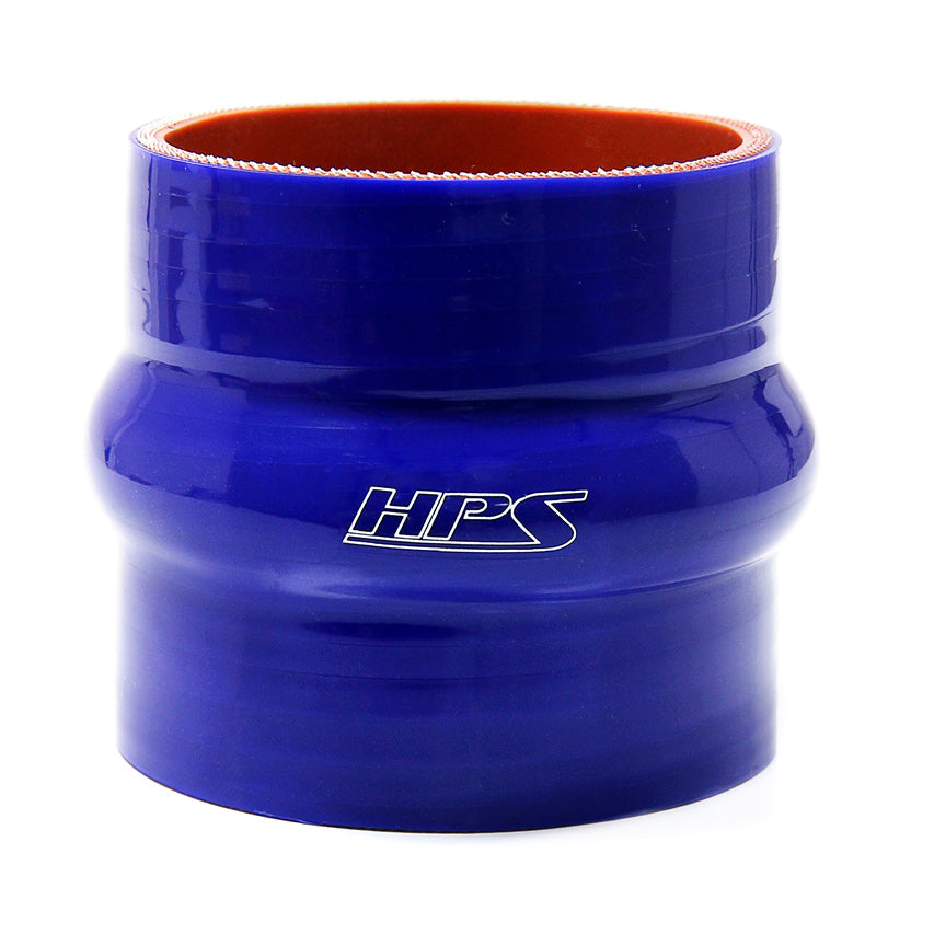 HPS 4-1/4" inch high temp 4-ply Reinforced Silicone Hump Coupler CAC hose Bellow Air Intake Marine wet exhaust Blue HTSHC-425-L4-BLUE 108mm
