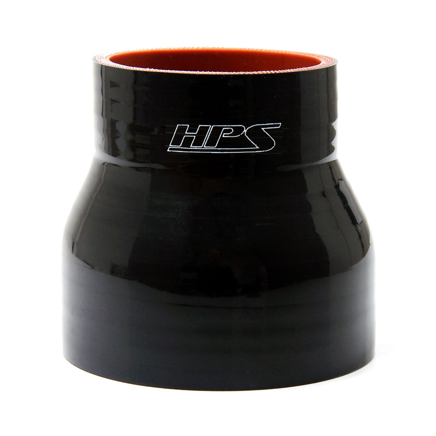 HPS 1.87&quot; 2.25&quot; Silicone Reducer Coupler Hose High Temp Reinforced 48mm 57mm Black