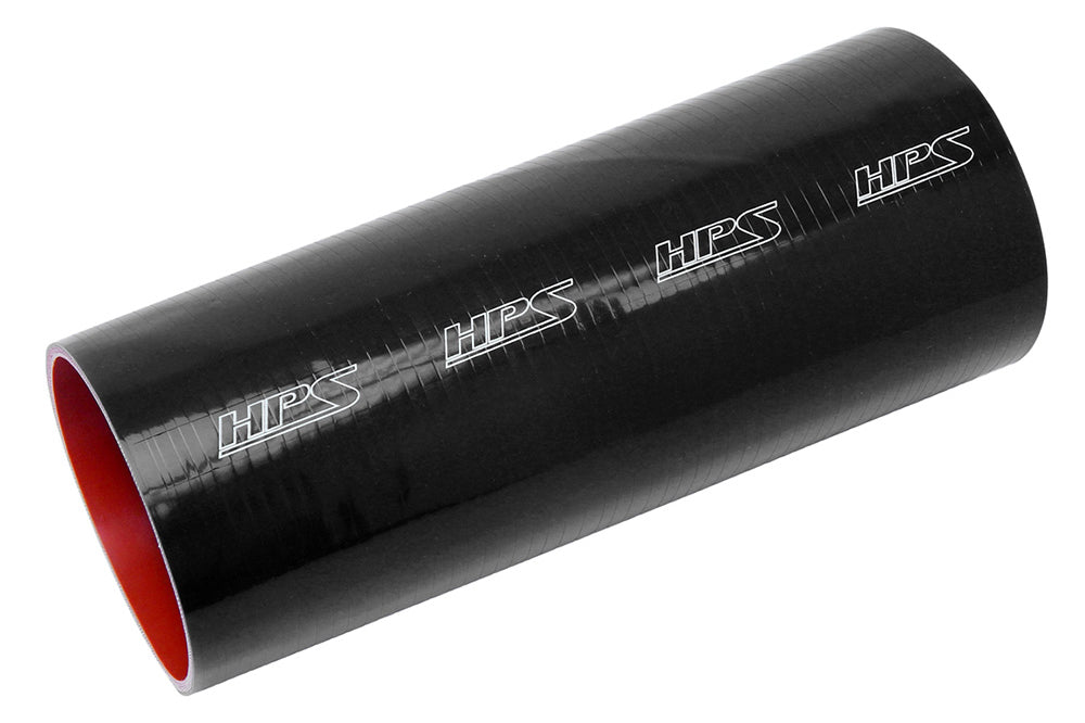 HPS 4.25 inch High Temp 4-ply Reinforced Black Silicone Straight Coupler Coolant Tube Hose 108mm Great for radiator heater