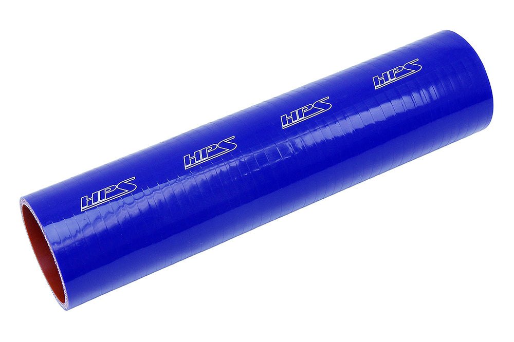 HPS 2-1/8 inch High Temp 4-ply Reinforced Blue Silicone Straight Coupler 3 Feet Coolant Tube Hose 54mm HTST-3F-212-BLUE