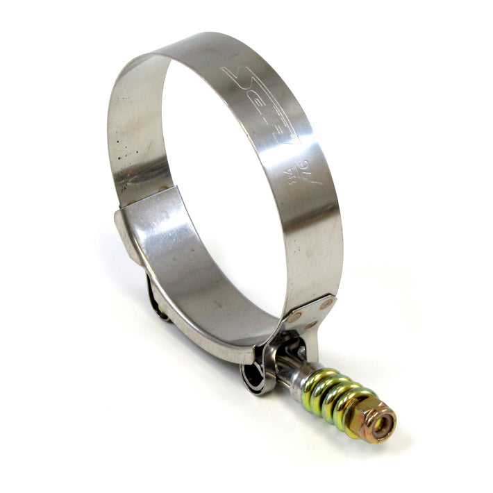 HPS Stainless Steel Spring Loaded T-Bolt Hose Clamp SAE 236 for 8" ID hose - Effective Size: 8.25"-8.56"
