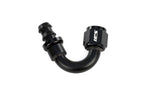 HPS Performance 150 Degree Aluminum Push-on Hose End to AN Female Black