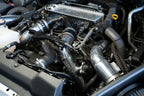 HPS Performance Intercooler Hot Side Charge Piping Kit Installed 3rd Gen Toyota Sequoia 3.4L V6 Twin Turbo 17-148