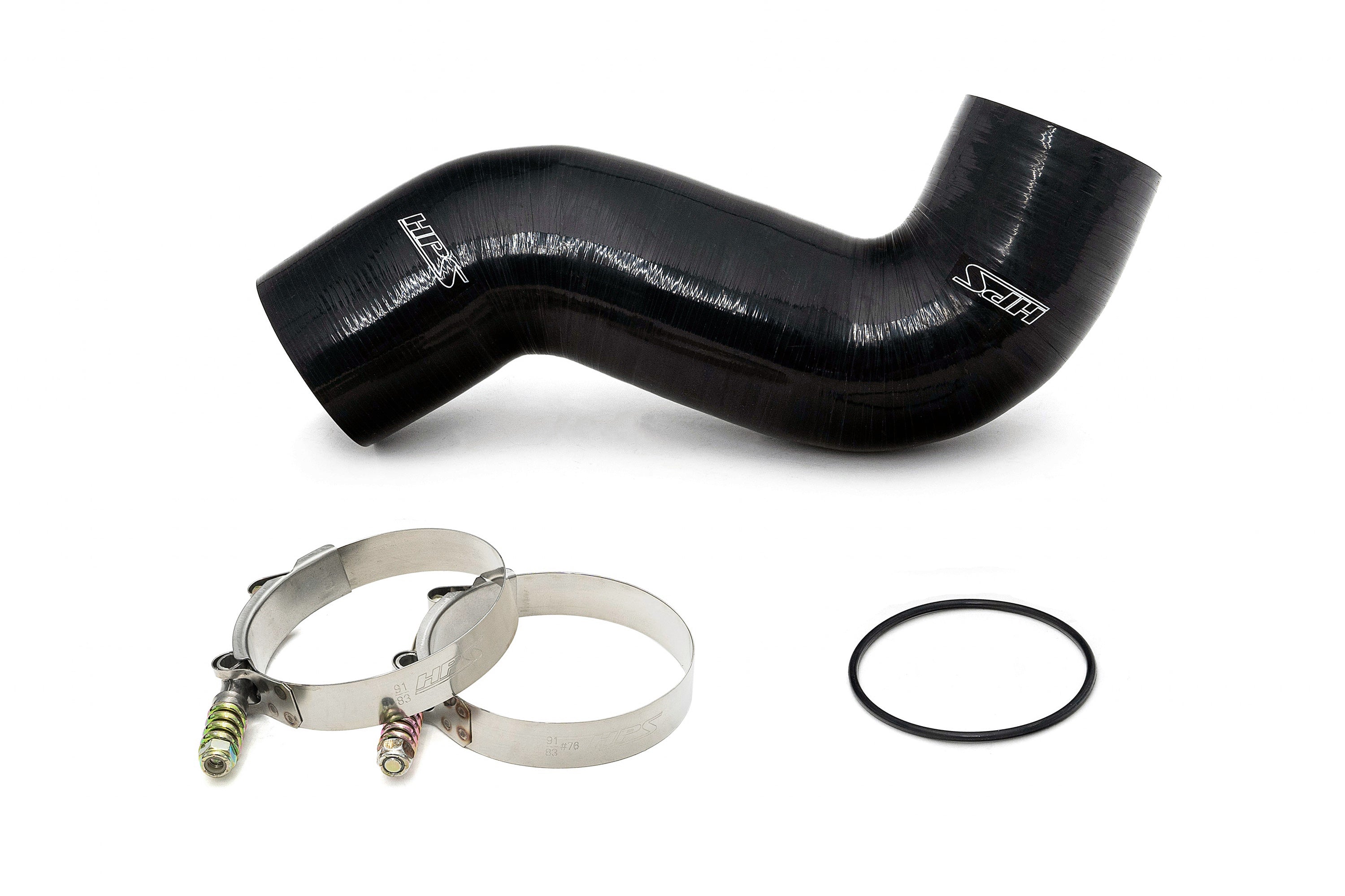 HPS Cold Side Charge Pipe includes oil resistant high temp silicone hose boot 2011-2016 Ford F450 Superduty Powerstroke 6.7L Diesel Turbo 17-154