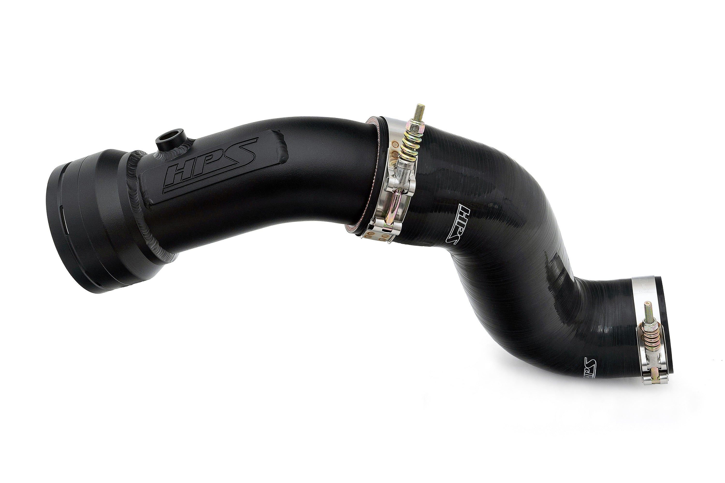 HPS Black Cold Side Charge Pipe with CAC Hose Intercooler Boot, 2017-2023 Ford F350 Superduty Powerstroke 6.7L Diesel Turbo 17-155WB