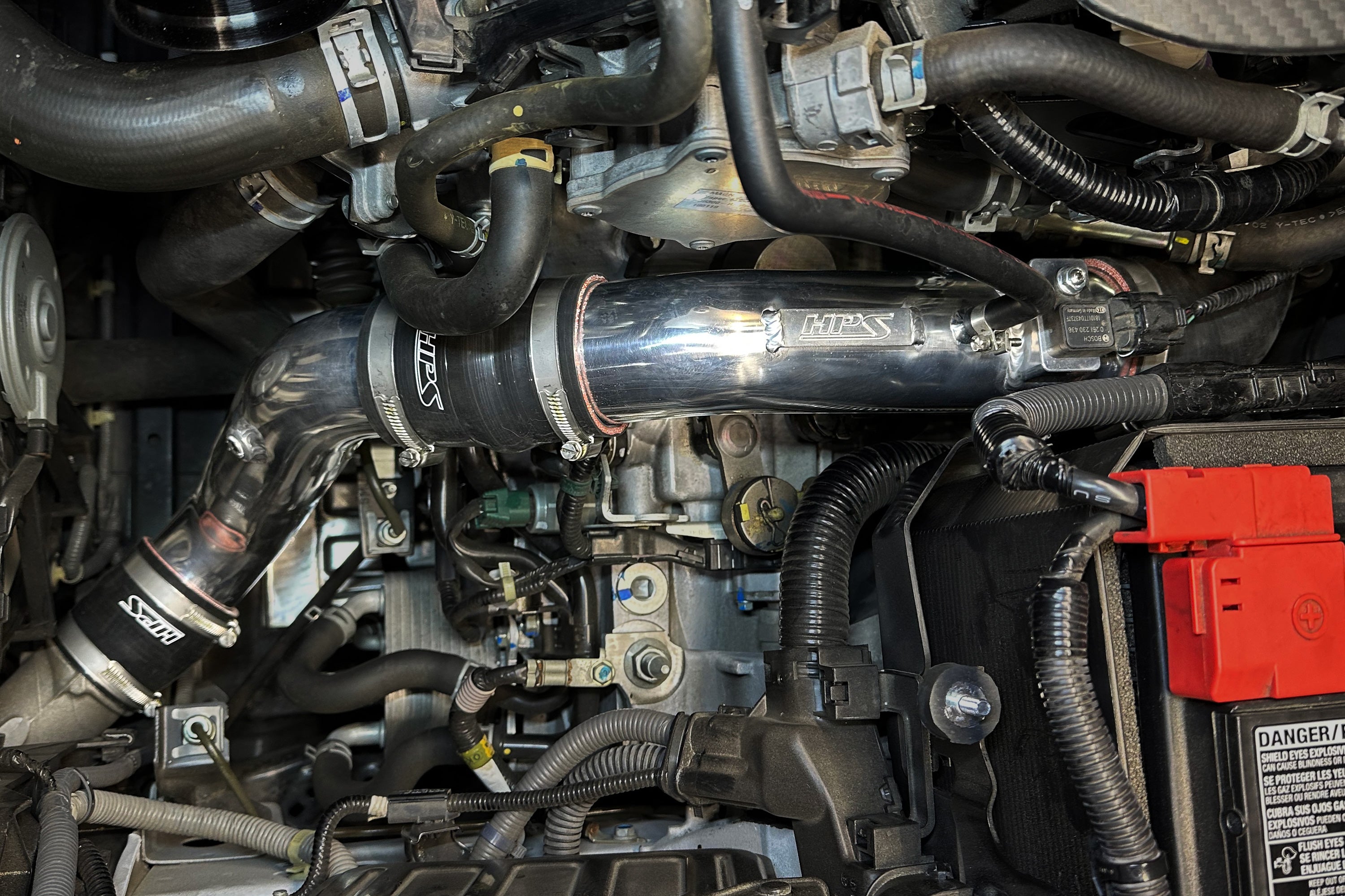 HPS Intercooler Charge Pipe Cold Side Installed 5th Gen Acura Integra Type-S 2.0L Turbo DE5 17-156