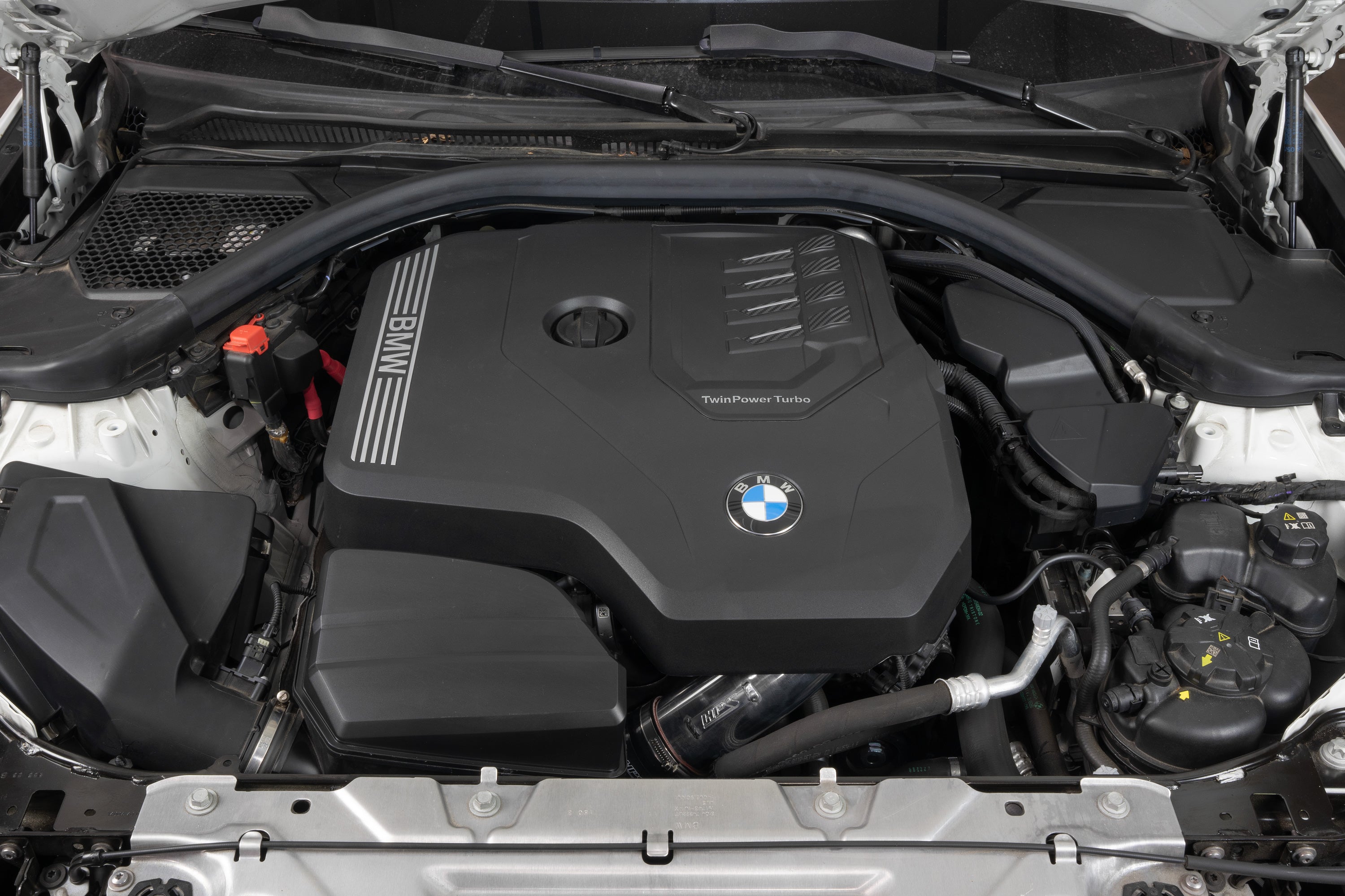 HPS Performance Charge Piping Kit Installed 2022-2024 BMW 430i Gran Coupe G26 2.0L Turbo B48 Sedan 17-158P