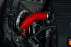 HPS Performance Red Cold Side Intercooler Charge Pipe Installed 2nd Gen Acura TLX Type S 3.0L Turbo 17-164