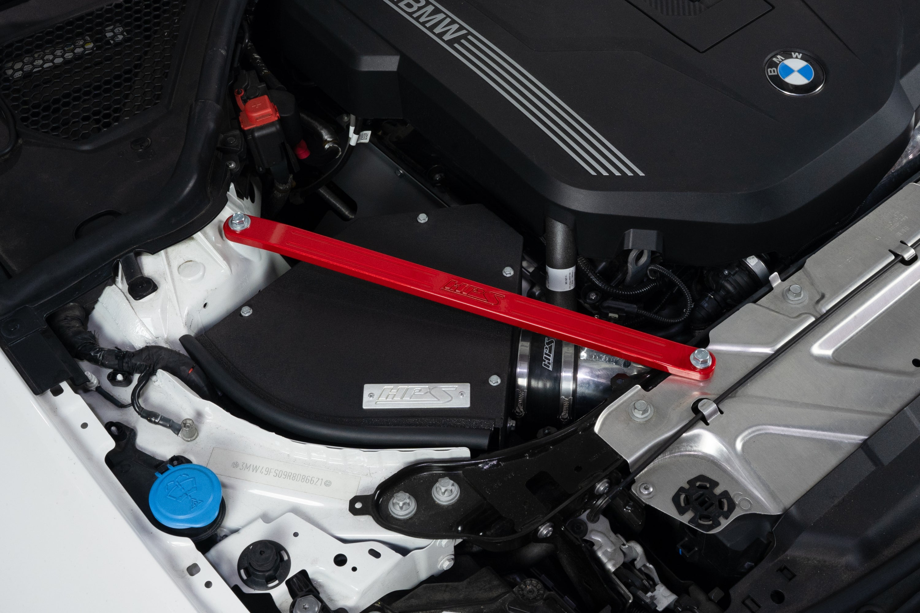 HPS Performance Front Strut Bar 2020-2024 BMW M340i B58 3.0L Turbo, 42-115