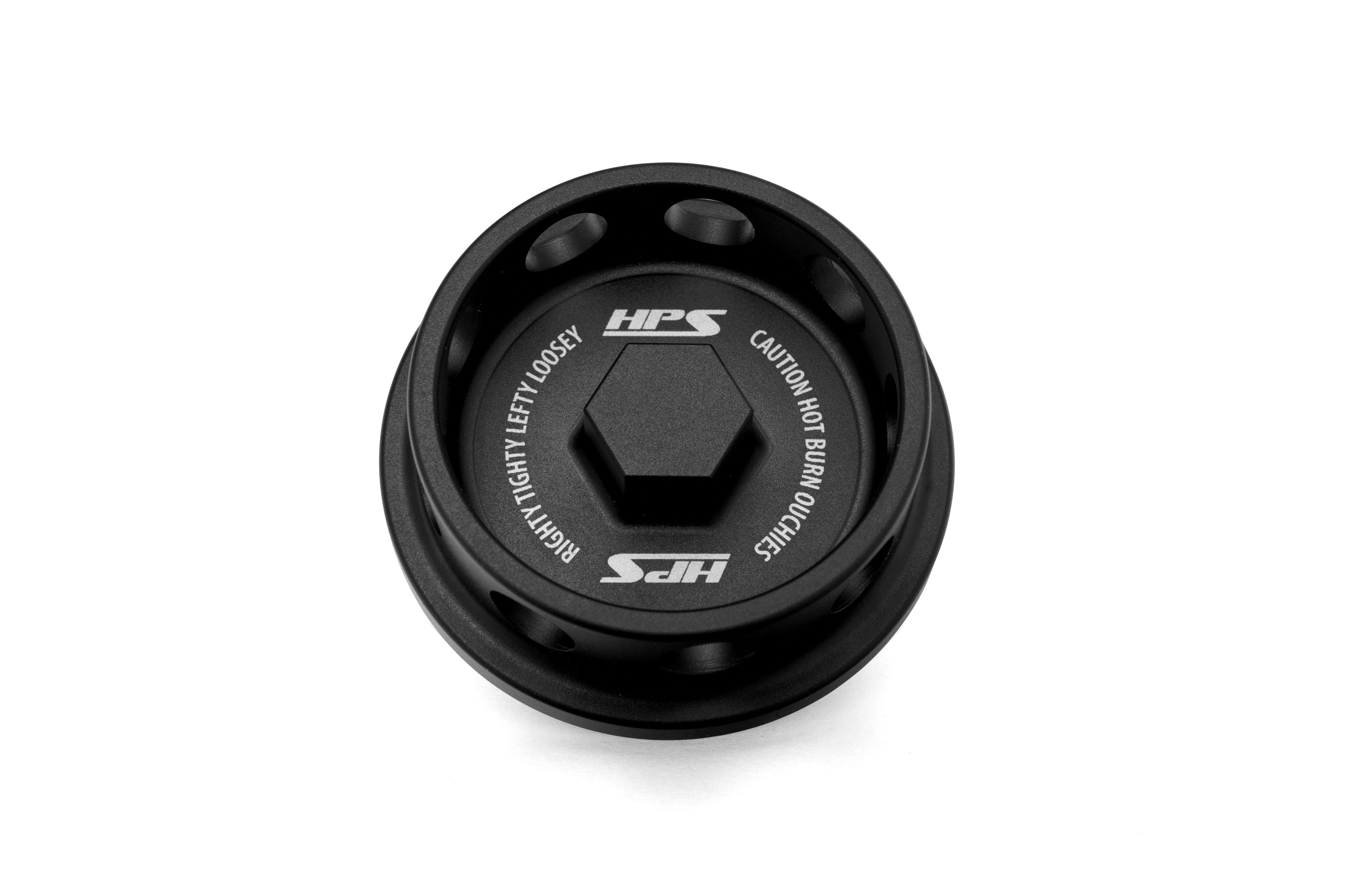 HPS Performance Black Billet Aluminum Engine Oil Filler Cap Honda Acura Nissan INFINITI 5269-104WB
