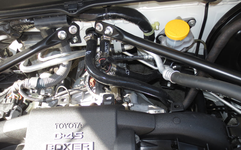 HPS Silicone Heater Hose Kit Installed 2022-2024 Toyota GR86 ZN8 2.4L 57-1282