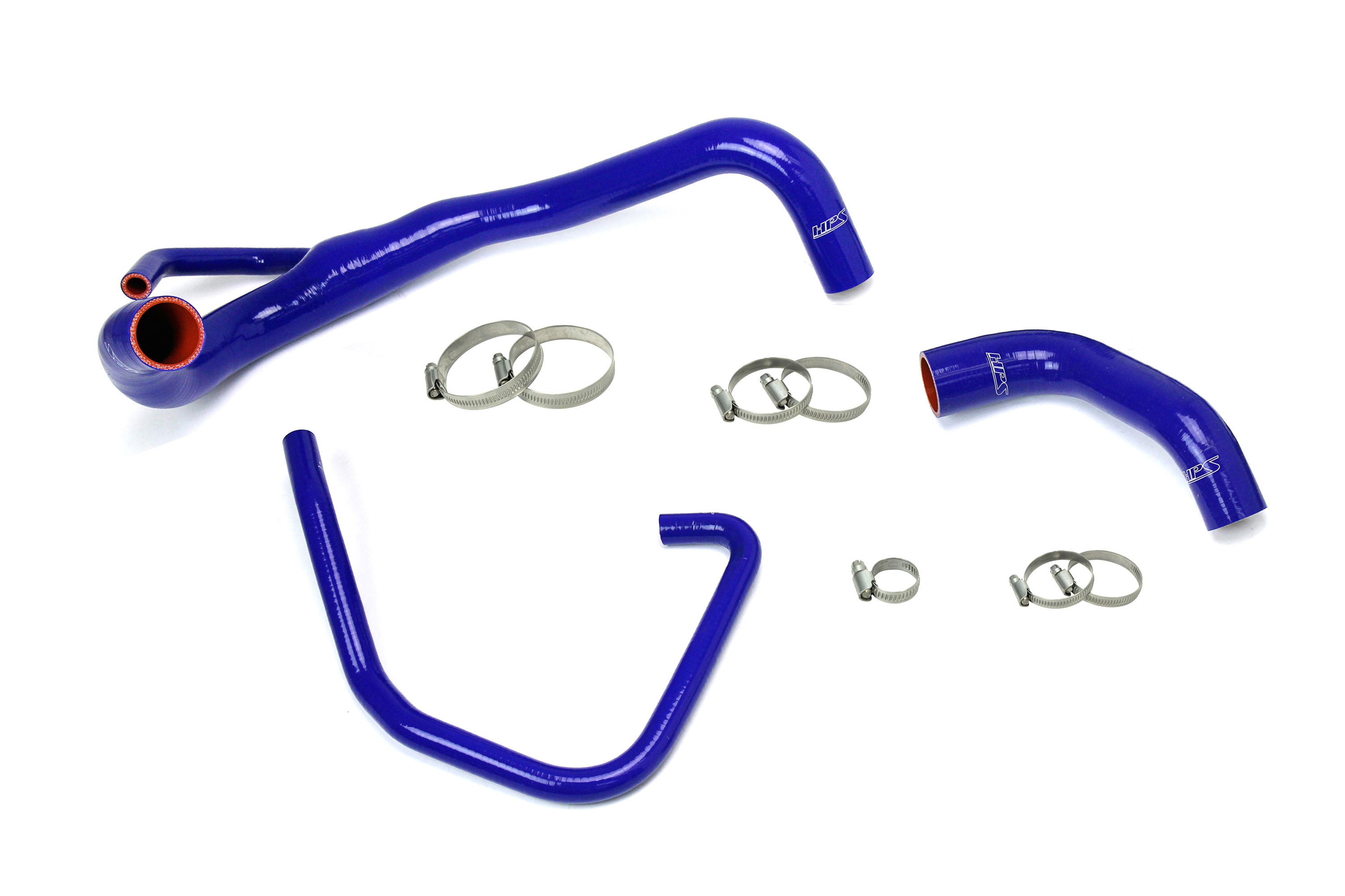 HPS Performance Blue Silicone Lower Upper Radiator and Oil Cooler Coolant Hose Kit 2011-2018 Dodge Charger Pursuit 5.7L V8 57-1646R-BLUE