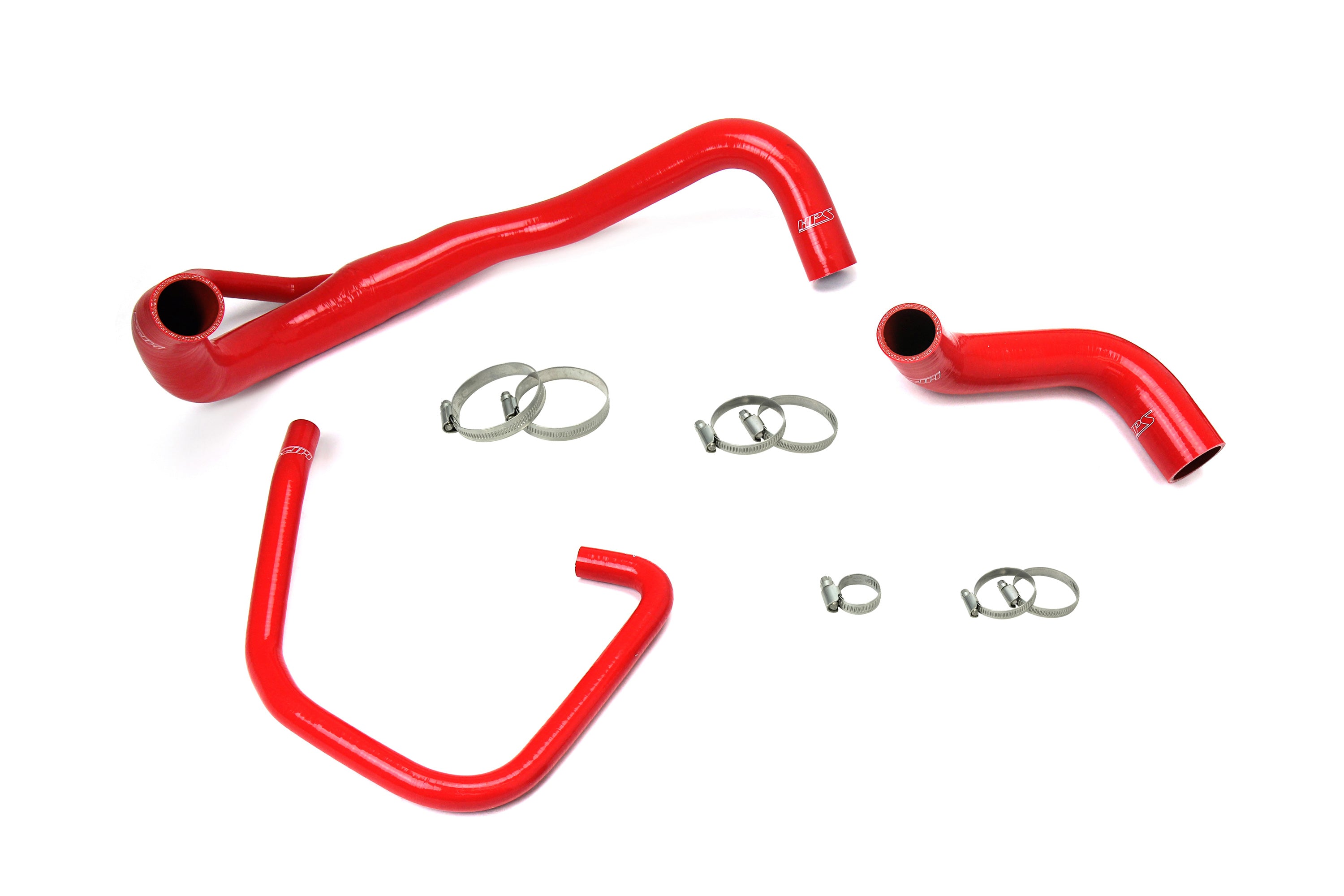 HPS Performance Red Silicone Lower Upper Radiator and Oil Cooler Coolant Hose Kit 2011-2018 Dodge Charger Pursuit 5.7L V8 57-1646R-RED