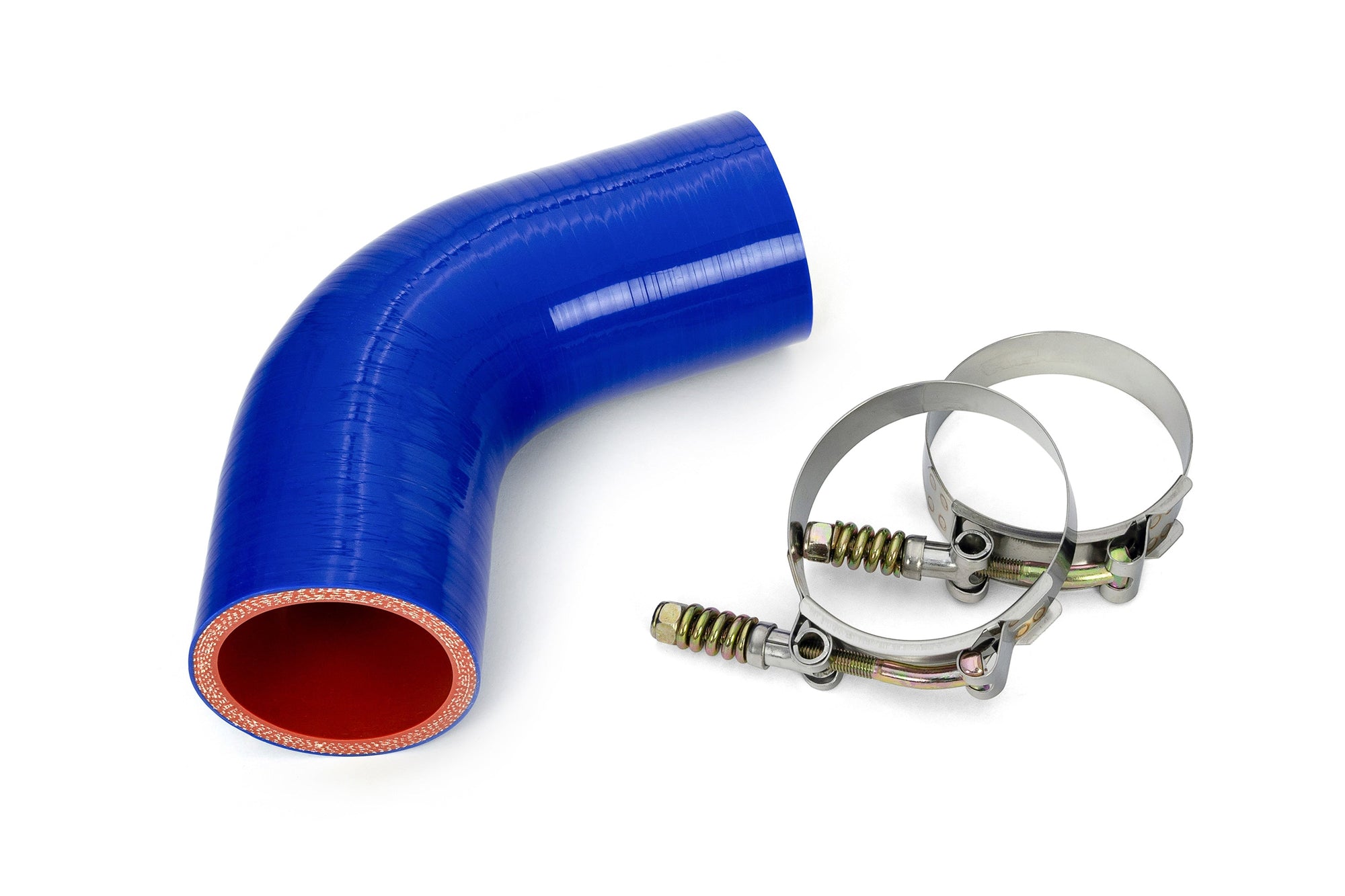 HPS Silicone Transmission Oil Cooler Coolant Hose Mack Truck 2010-2015 MRU613, replace OE Part # 22891994 , 57-1718-BLUE