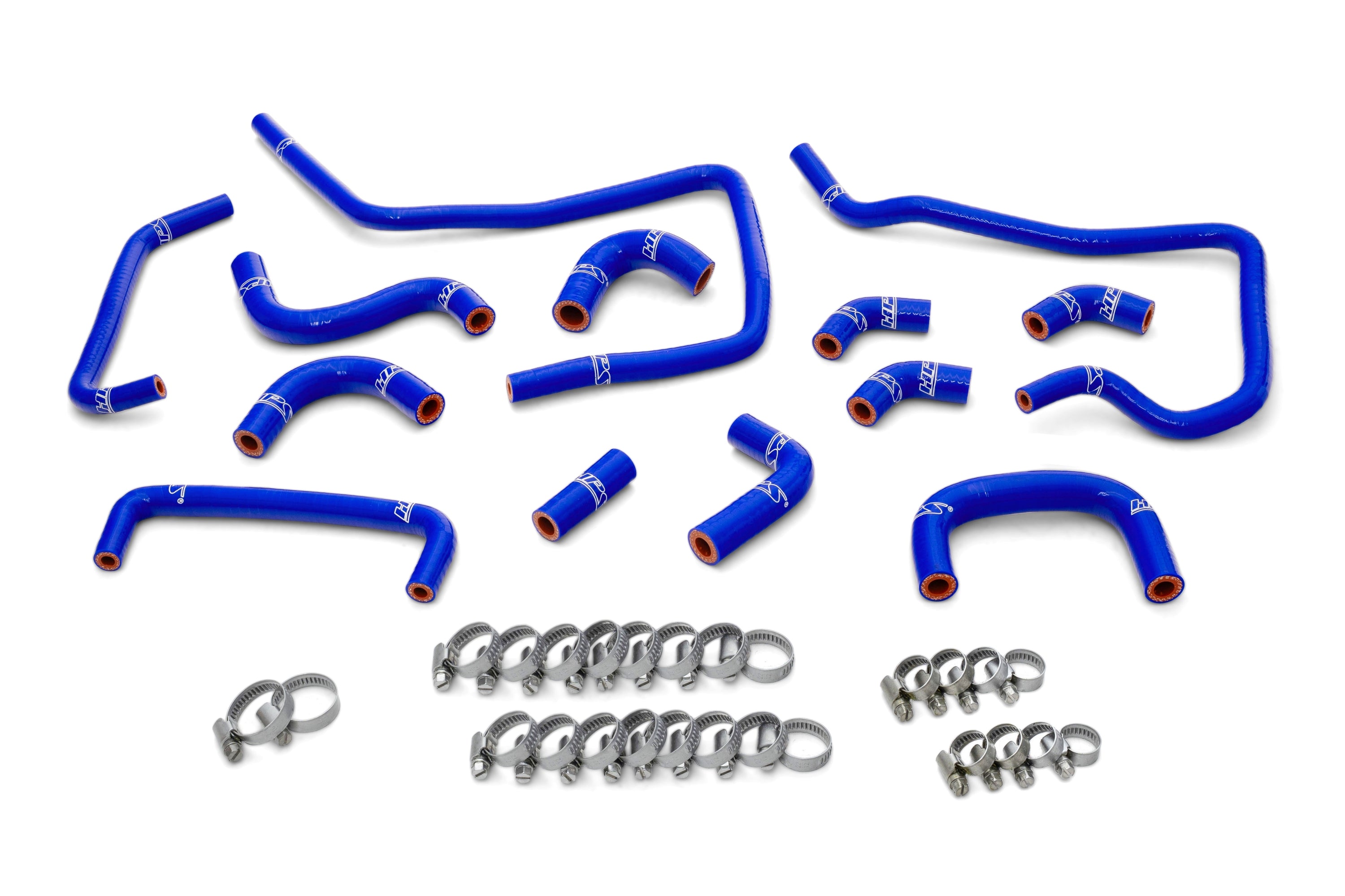 HPS Performance Blue Silicone Ancillary Coolant Hose Kit 2005 Subaru Impreza WRX STI 2.0L 2.5L H4 Turbo 57-1807-BLUE