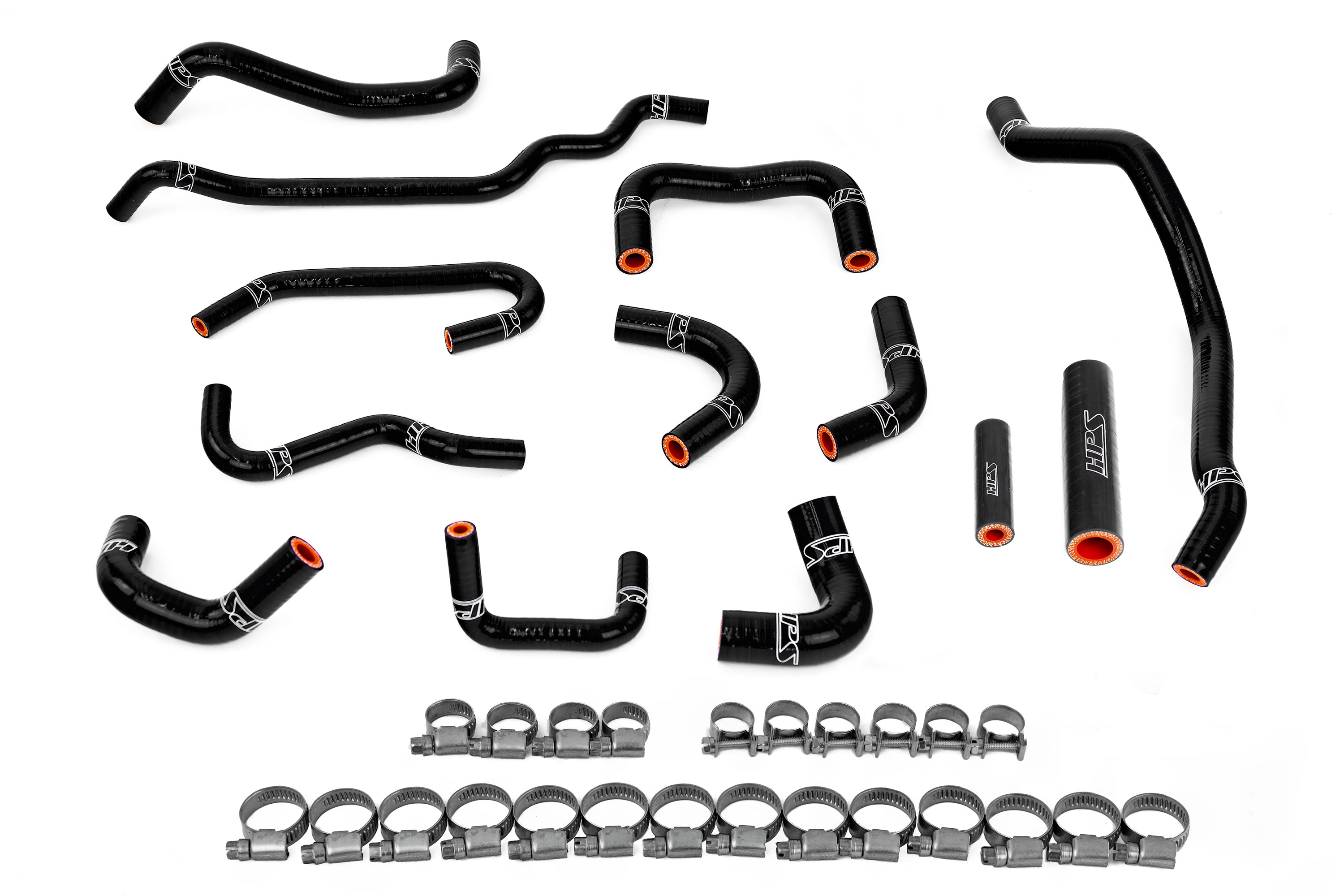 HPS Silicone Ancillary Coolant Hose Kit 3rd Gen Subaru WRX 2.5L Turbo EJ225 Manual Trans 57-2131A-BLK