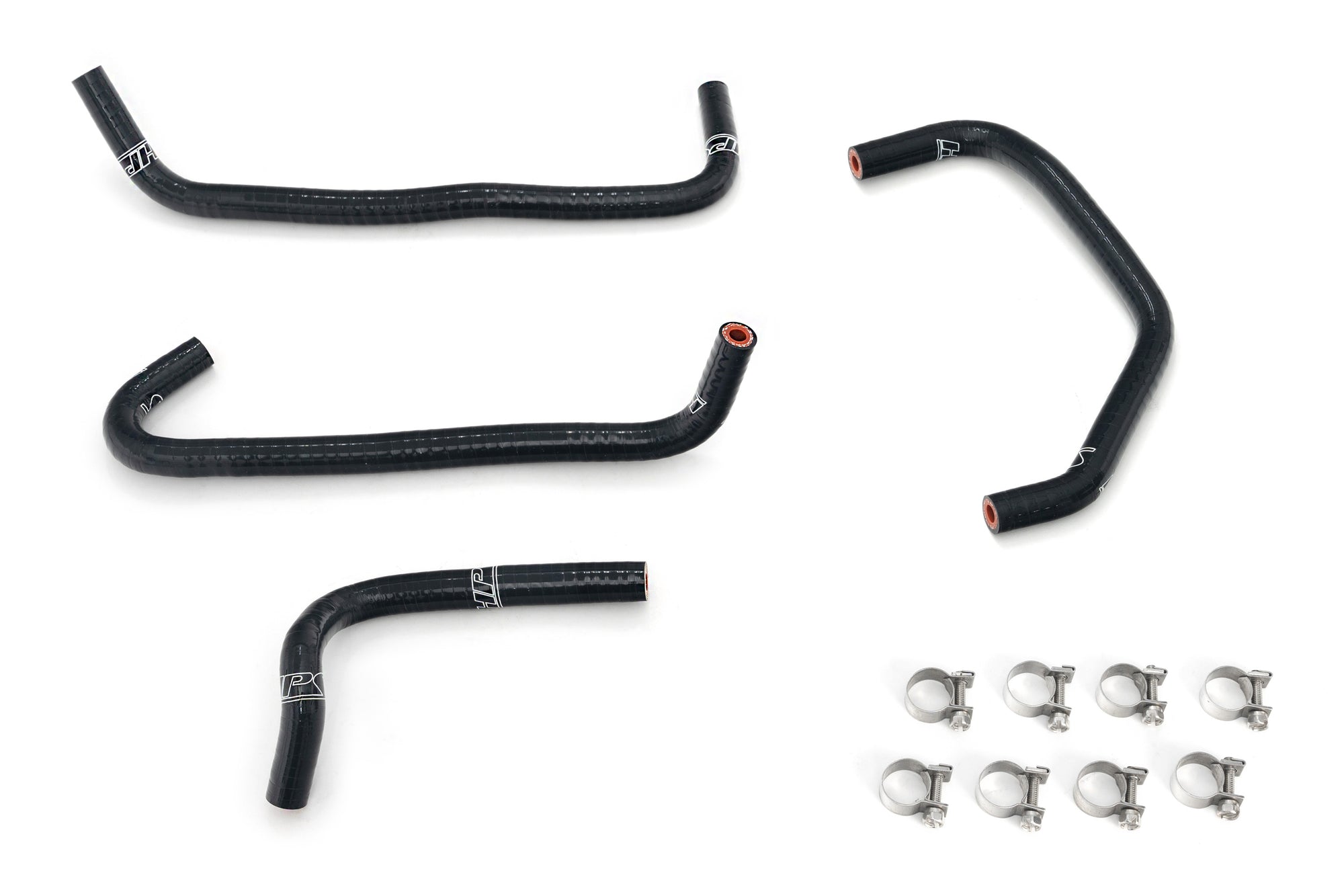 HPS Silicone Ancillary Coolant Hose Kit 57-2156-BLK replaces 94-97 Mazda Miata NA8 thermostat bypass, throttle body, air control valve, and oil cooler hoses