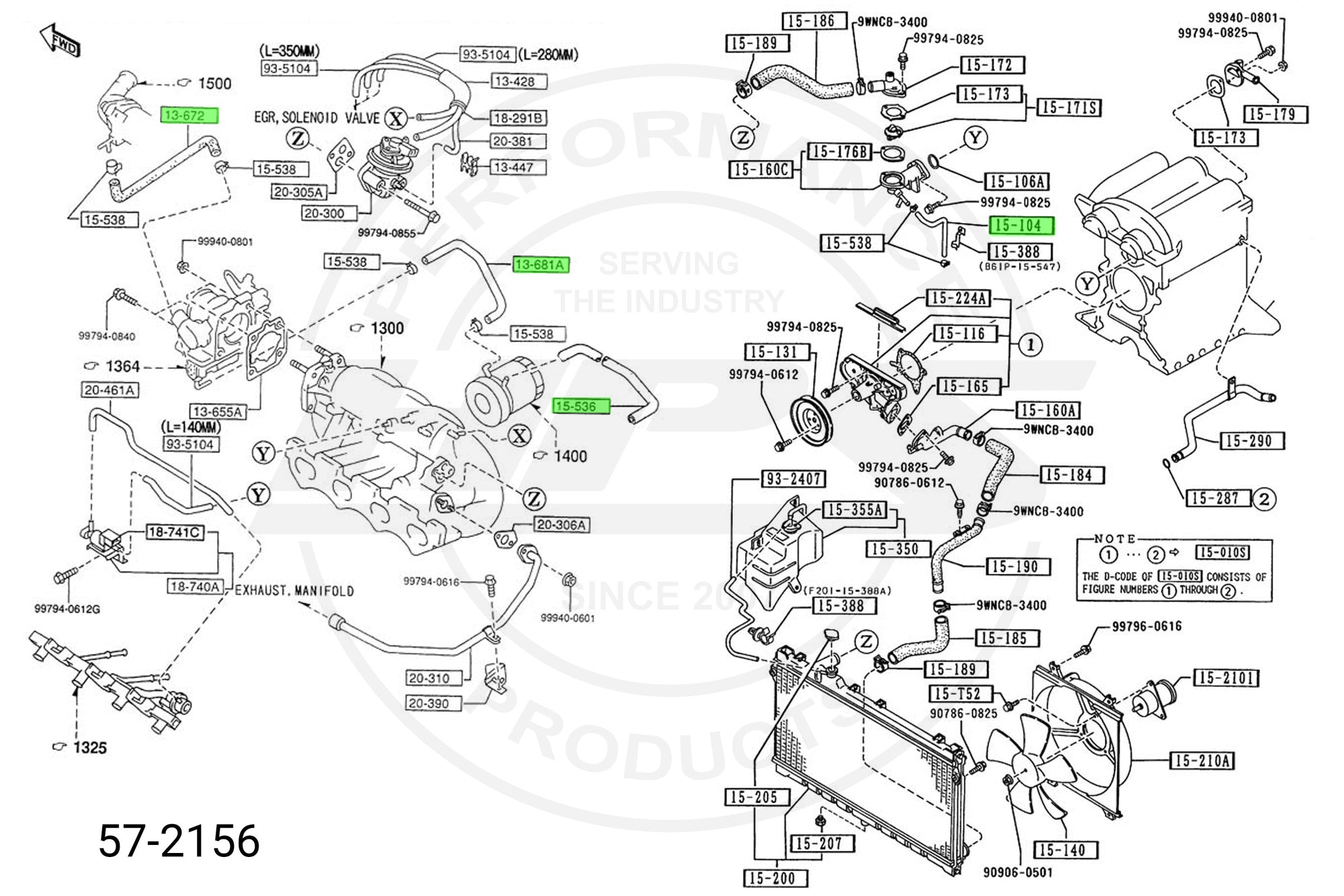 HPS Silicone Coolant Hose Kit replace Miata NA8 thermostat bypass, throttle body, air control valve, and oil cooler hoses BPE8-13-681, BPE8-13-682, BPE8-15-536, B61P-15-261A