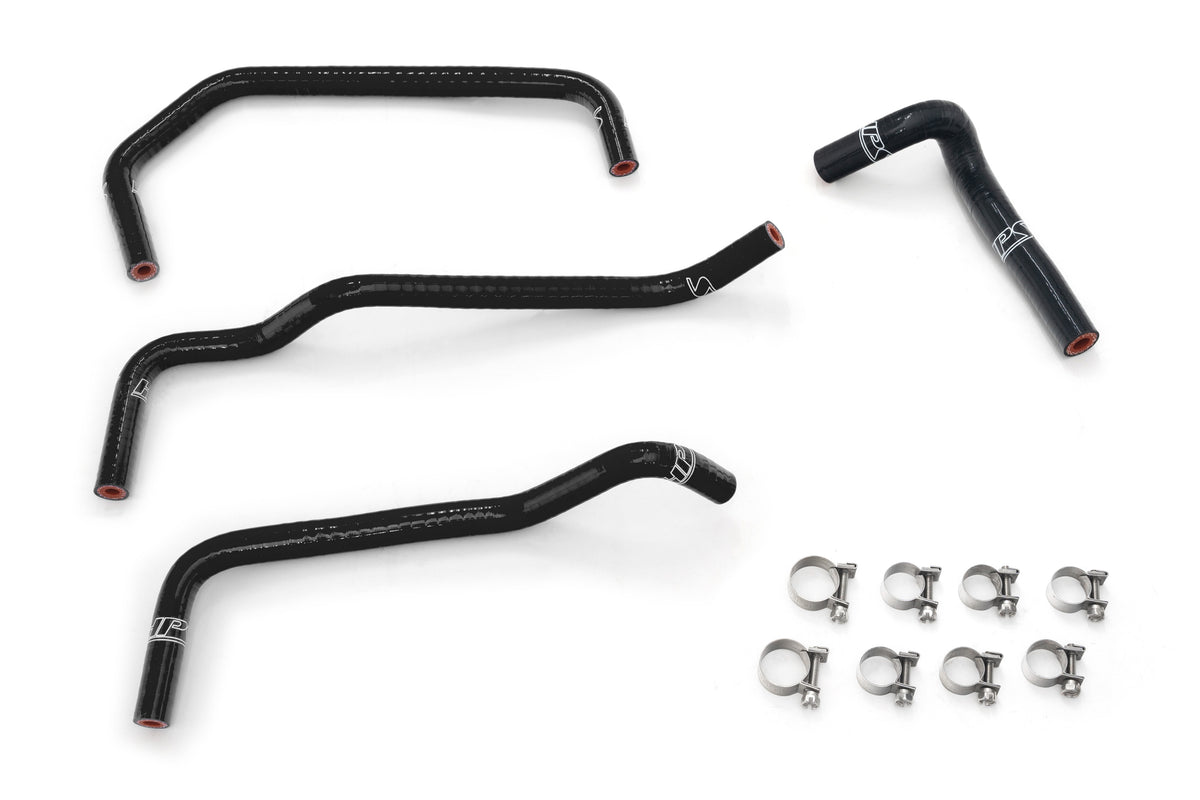 HPS Silicone Ancillary Coolant Hose Kit 57-2158-BLK replaces 01-05 Mazda Miata NB2 thermostat bypass, throttle body, air control valve, and oil cooler hoses