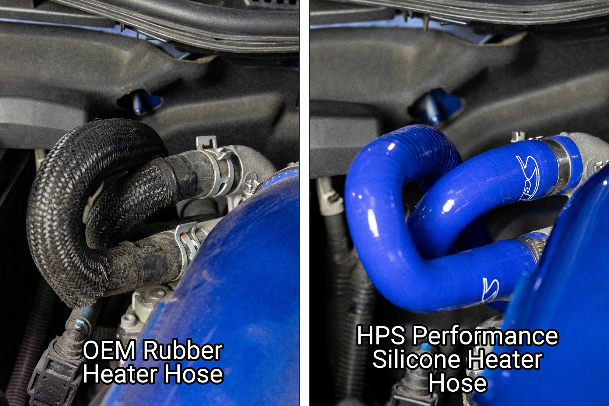 HPS silicone heater hoses replace 2007-2015 Lexus GS350 3.5L V6 OEM part number 87245-53180, 87245-53130