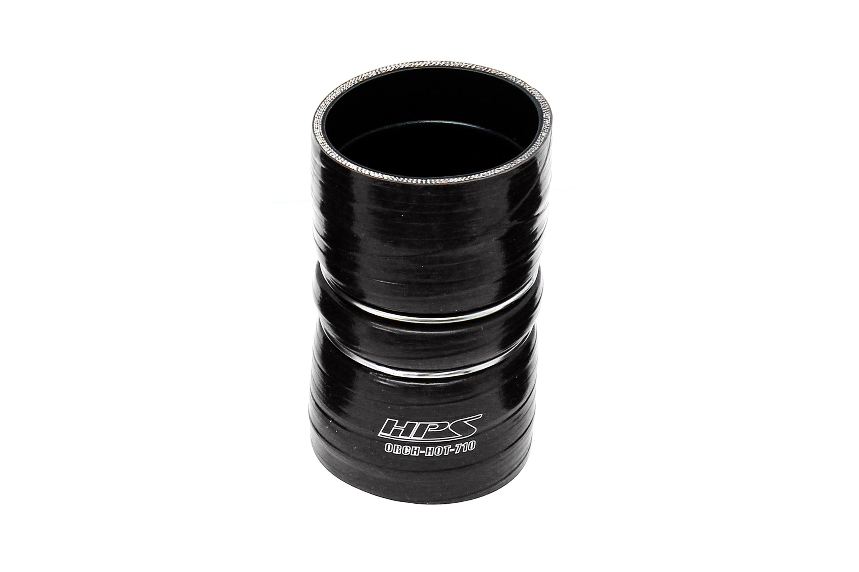 HPS Silicone Intercooler Boot Hose with Clamps, Black, 57-2239-BLK