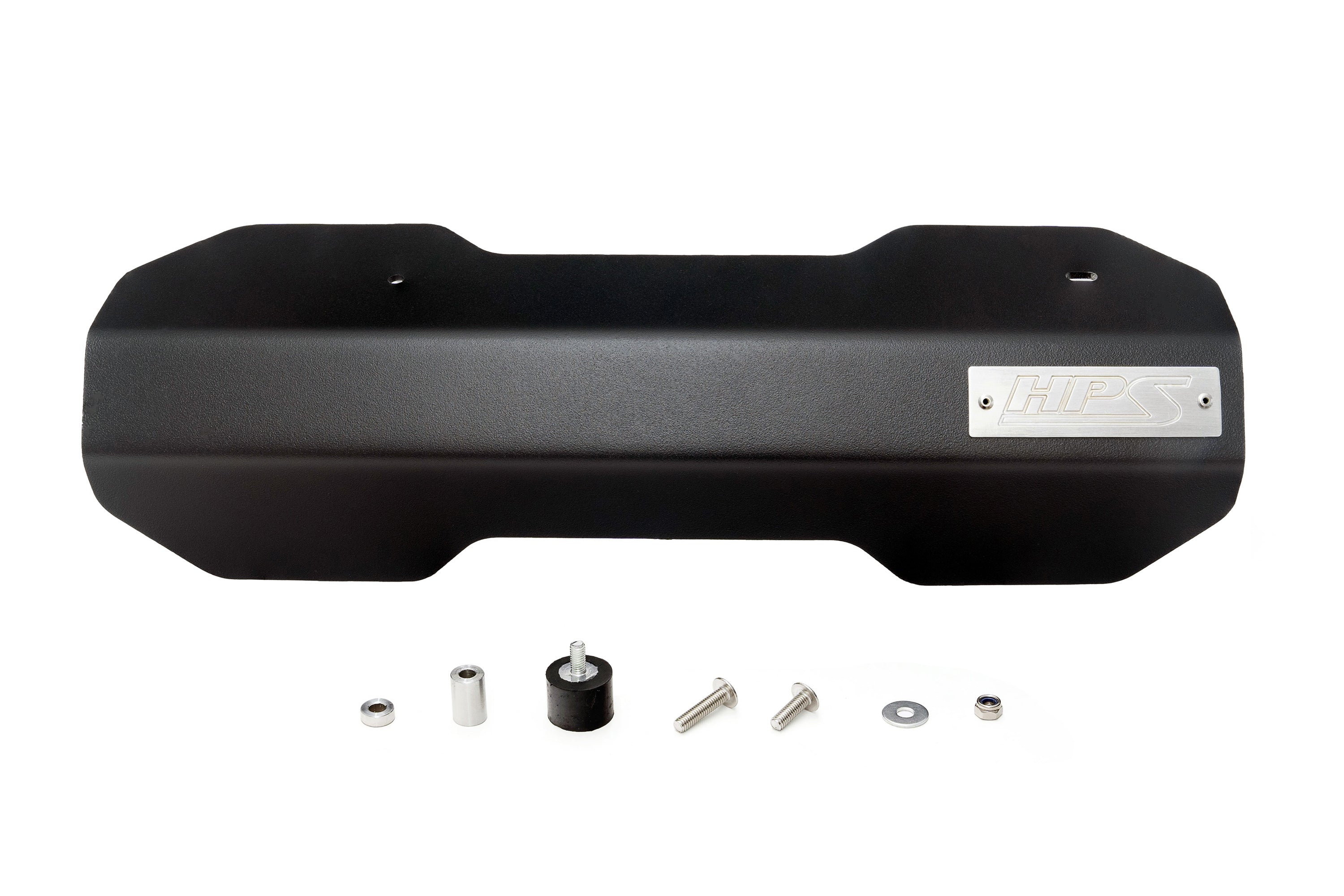 HPS Black Pulley Belt Cover Aluminum 2013-2019 Subaru Legacy 2.5L Non Turbo 71-101WB