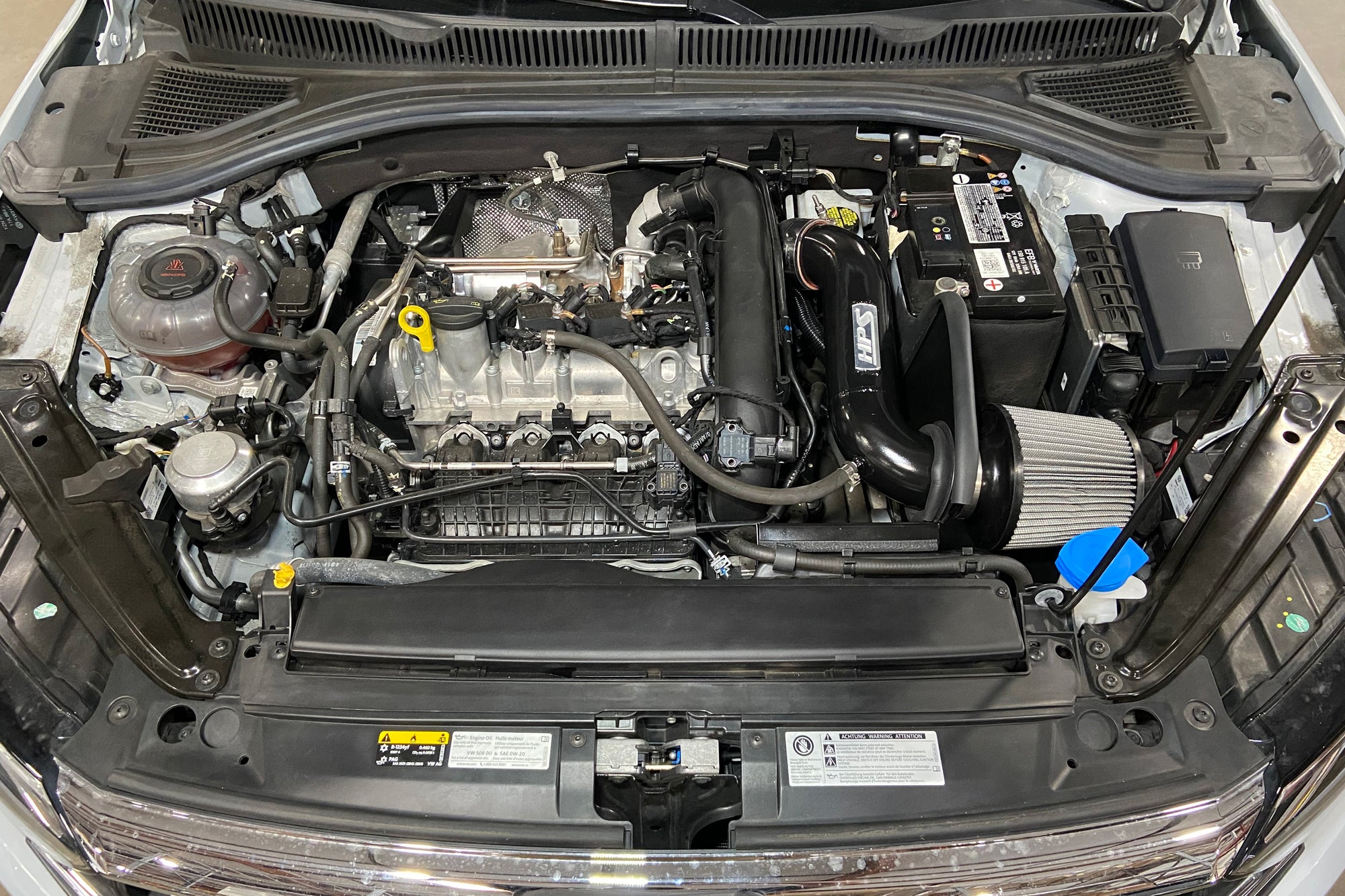 HPS Performance Cold Air Intake Kit installed Volkswagen 2019-2021 Jetta 1.4L Turbo 827-714