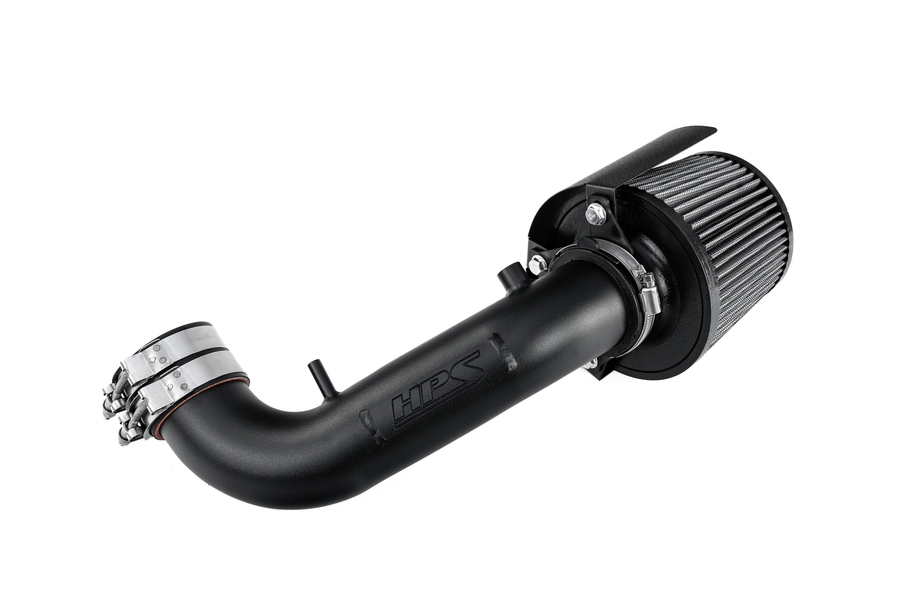 HPS Black Shortram Air Intake Kit with Heat Shield 2002-2004 Honda CRV 2.4L 827-724WB