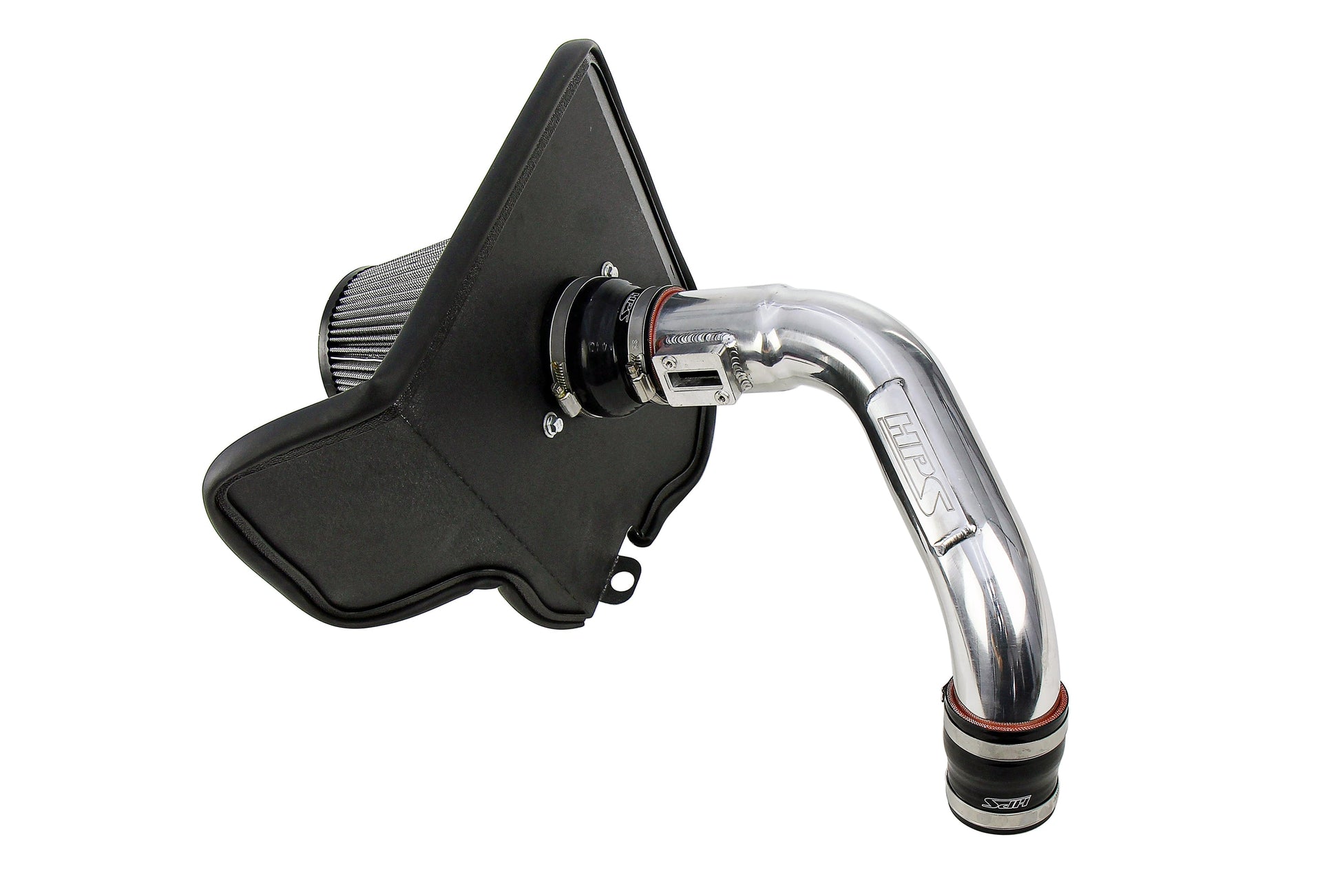 HPS Performance Air Intake Kit with Heat Shield, Polished, 827-691P