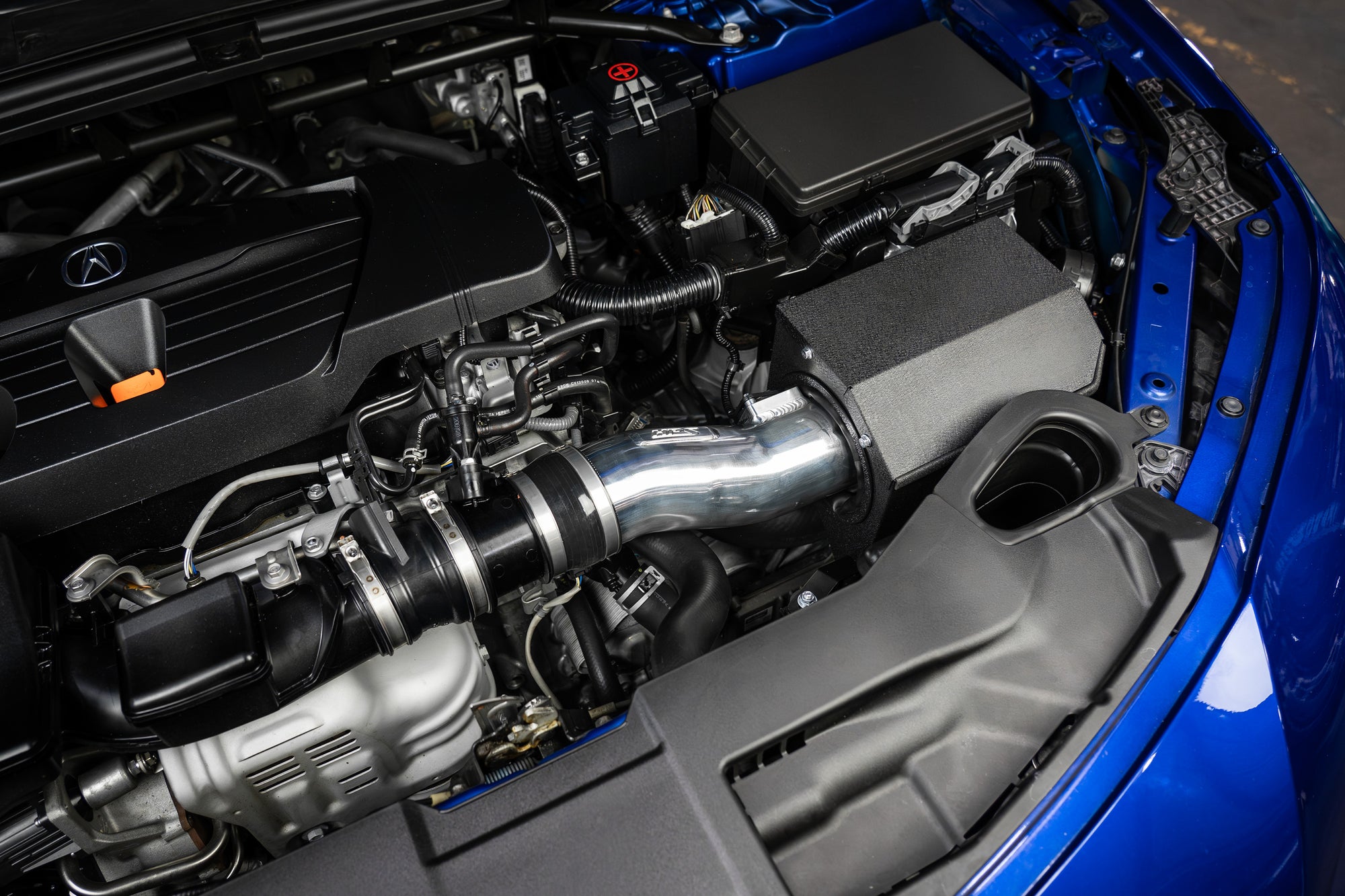 HPS Performance Cold Air Intake Kit installed 2021-2023 Acura TLX A-Spec 2.0L Turbo 827-731