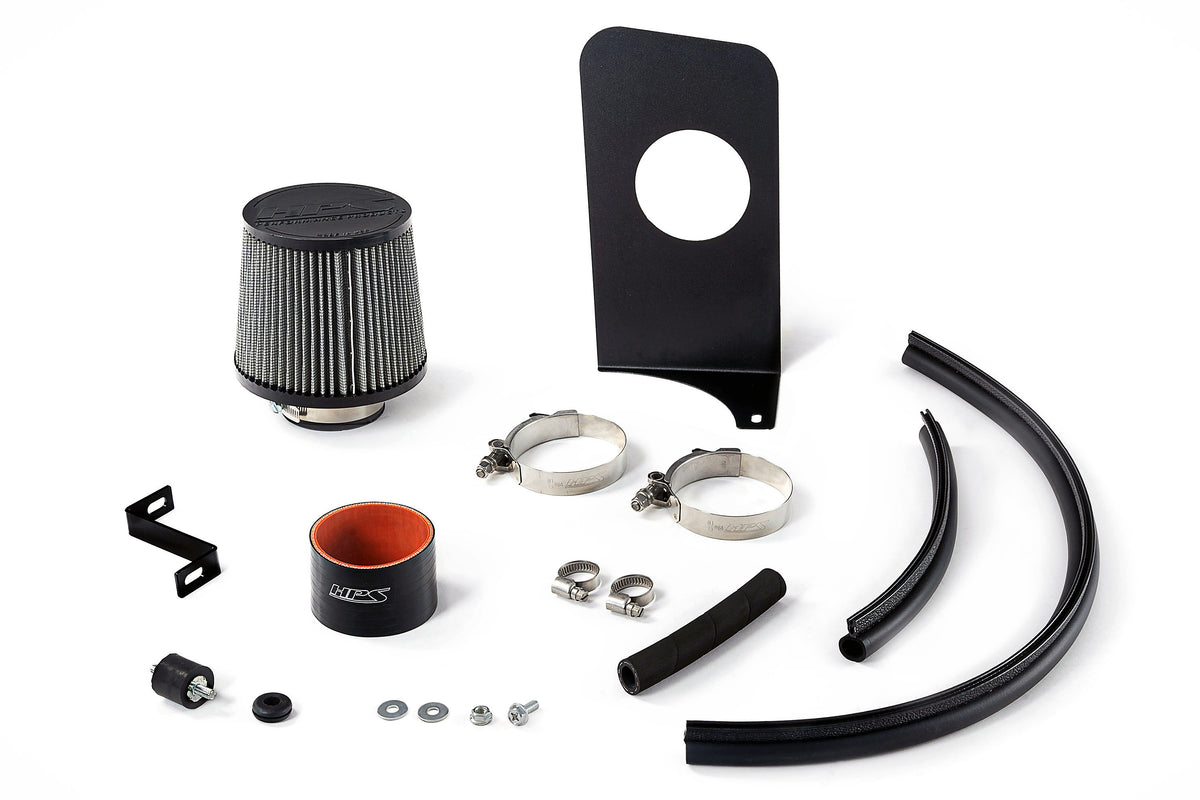 HPS Performance Air Intake Kit includes high flow air filter, heat shield, silicone couplers 2004-2008 Acura TSX 2.4L, 827-737